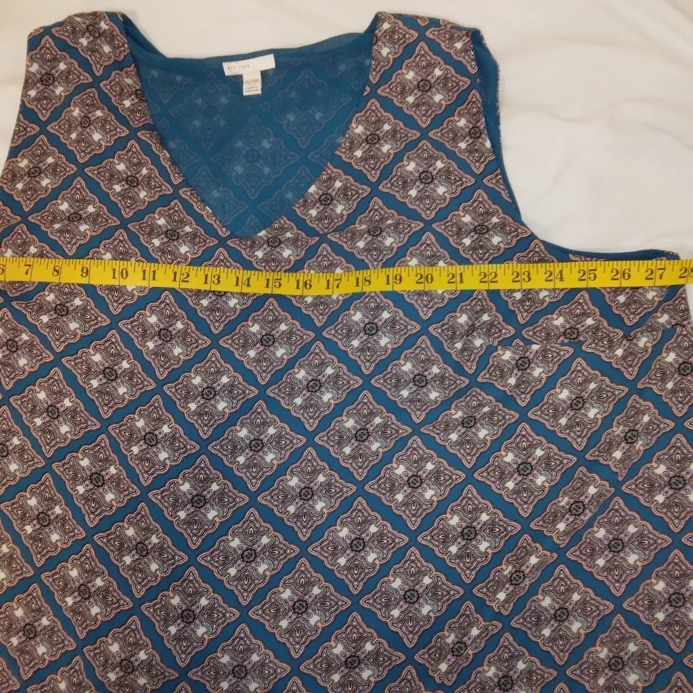 26/28 Cato Geometric Sleeveless Blouse - Picture 5 of 7